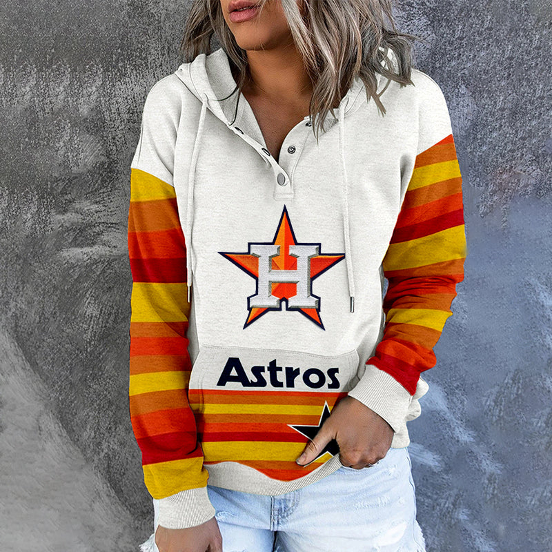 Astros Unisex Fashion casual printed long sleeved Hoodie