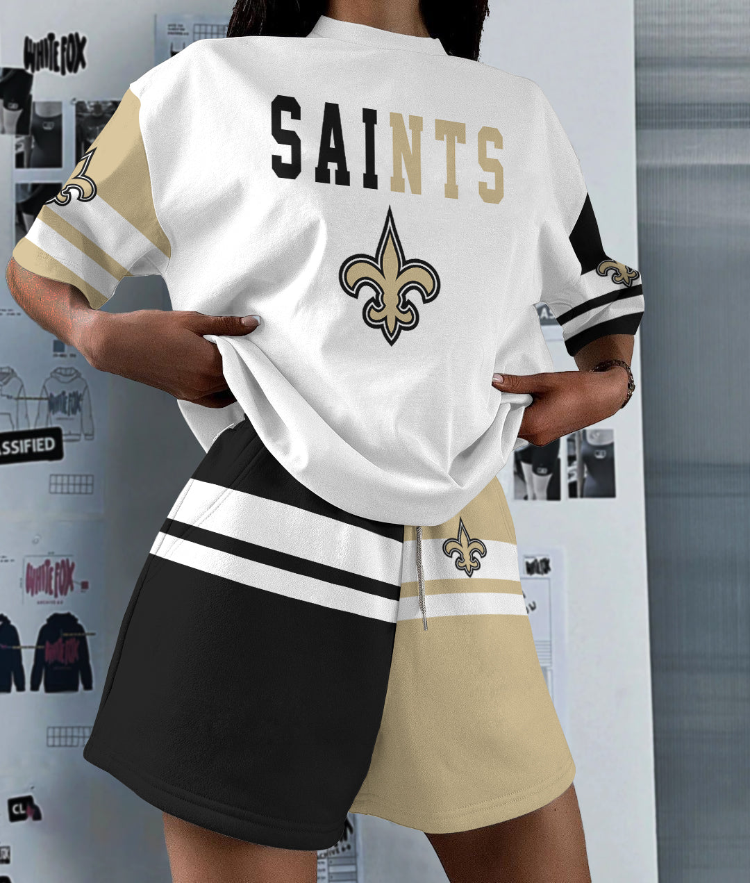 New Orleans Saints  Limited Edition Women's T-Shirt & Short Set