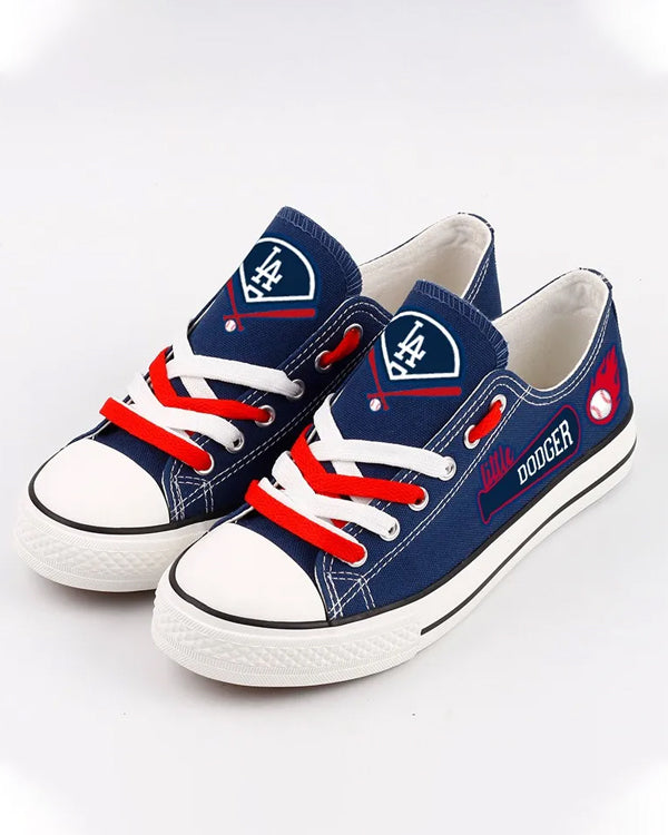 Casual printed low-top canvas shoes unisex