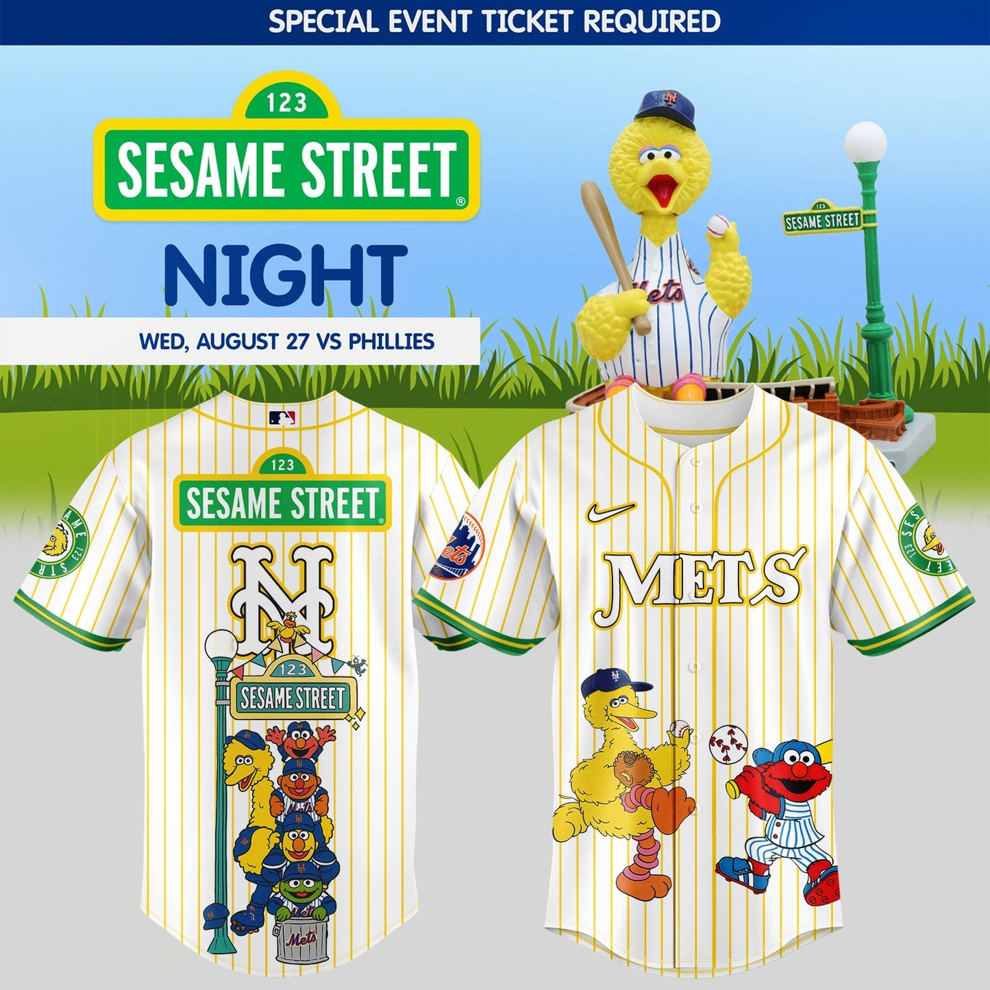 New York Mets _ Sesame Street Night Jersey 2025 (2)