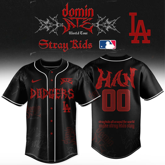 Los Angeles Dodgers x Stray Kids â€“ DominATE World Tour 2025 Jersey