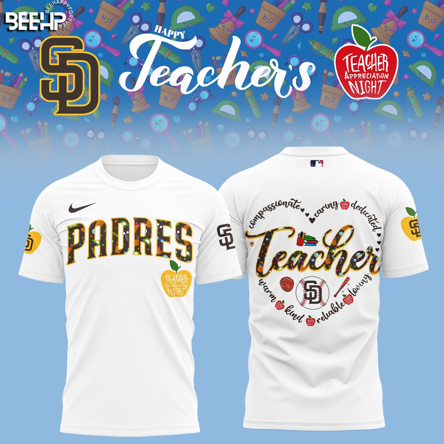 San Diego Padres TEACHER APPRECIATION NIGHT Editions Limited 2025 Hoodie