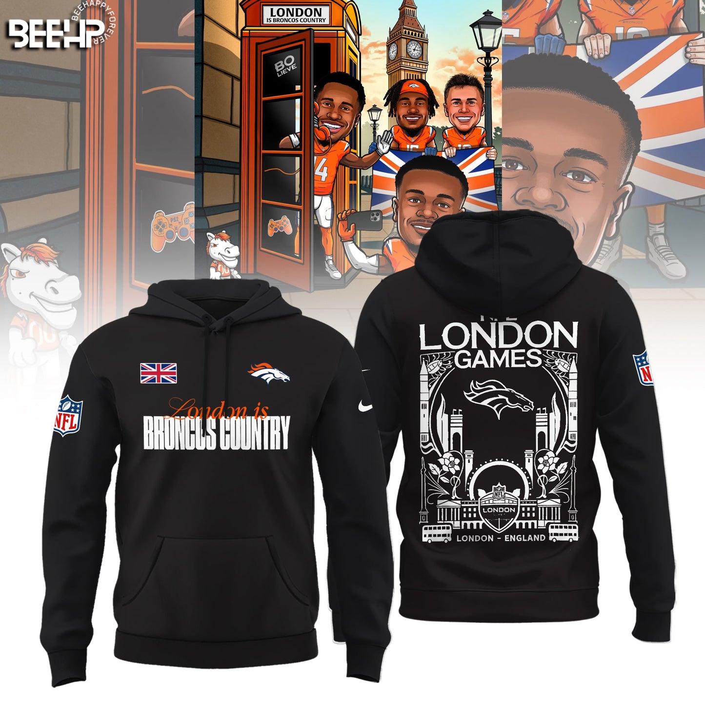 Denver Broncos in London Limited Edition Hoodie