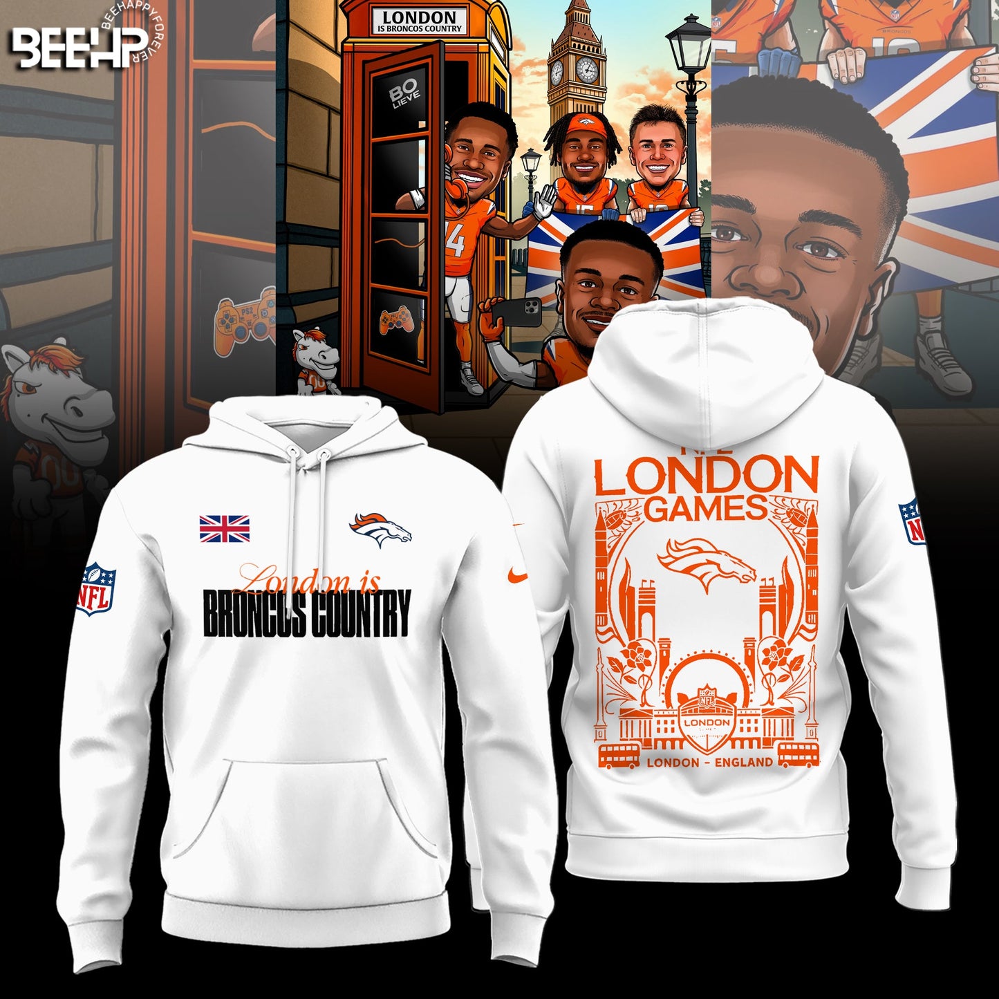 Denver Broncos in London Limited Edition Hoodie
