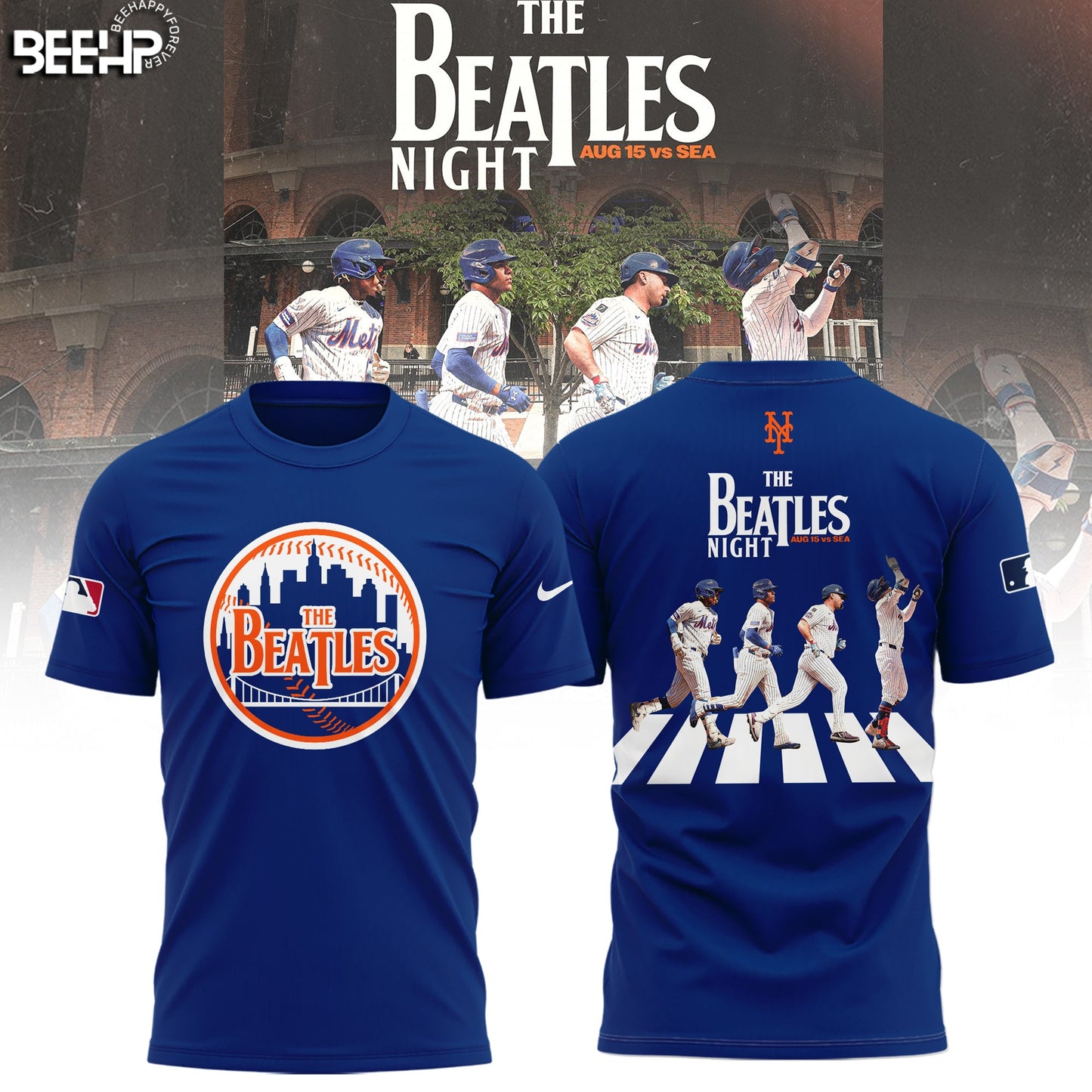 New York Mets The Beatles Night 2025 Limited Edition T-Shirt