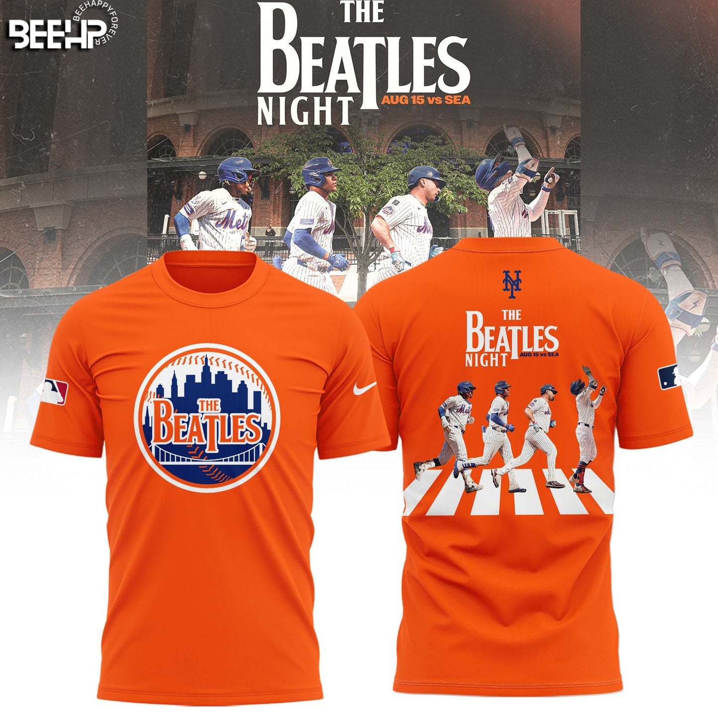 New York Mets The Beatles Night 2025 Limited Edition T-Shirt