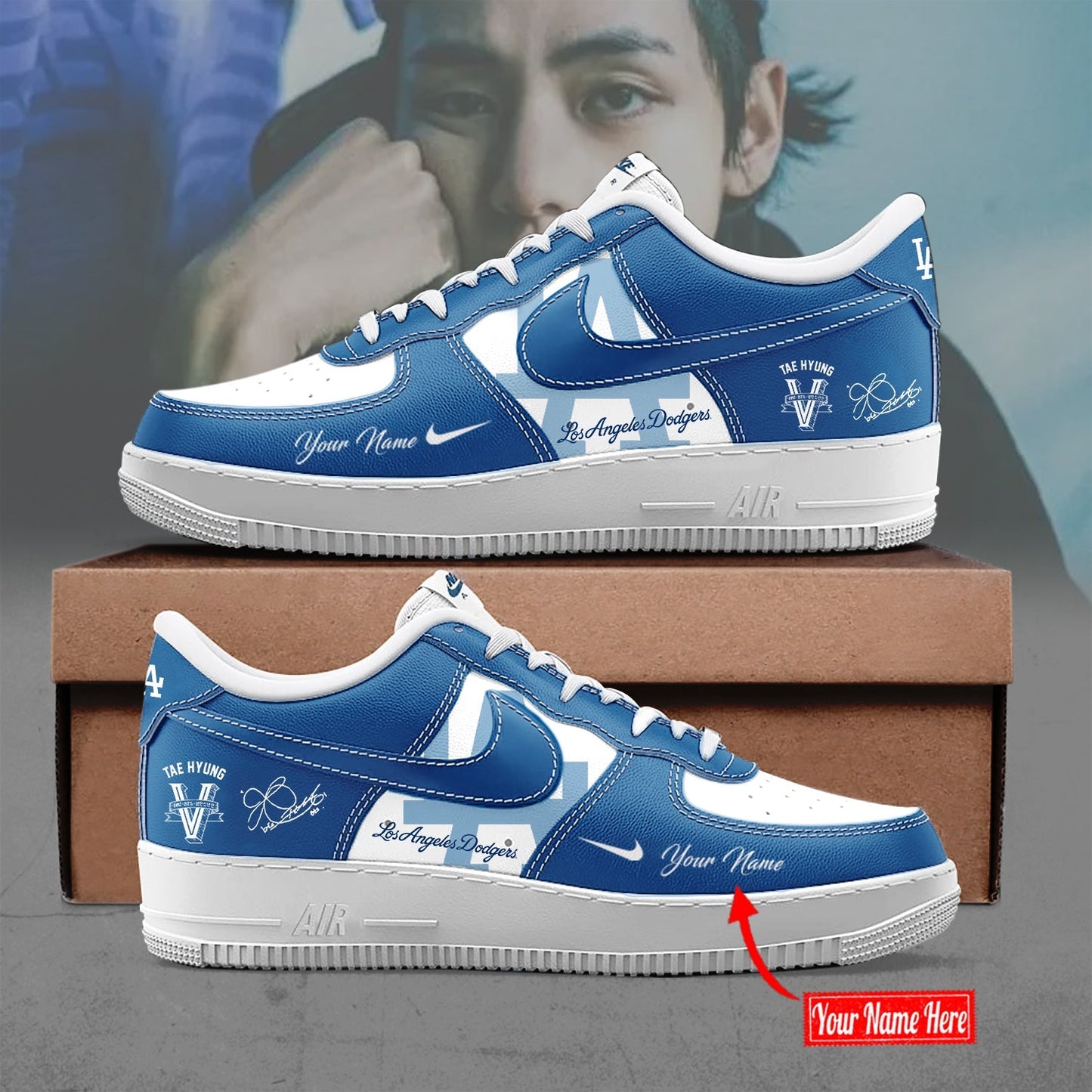Los Angeles Dodgers x V BTS Limited Edition Air Force 1