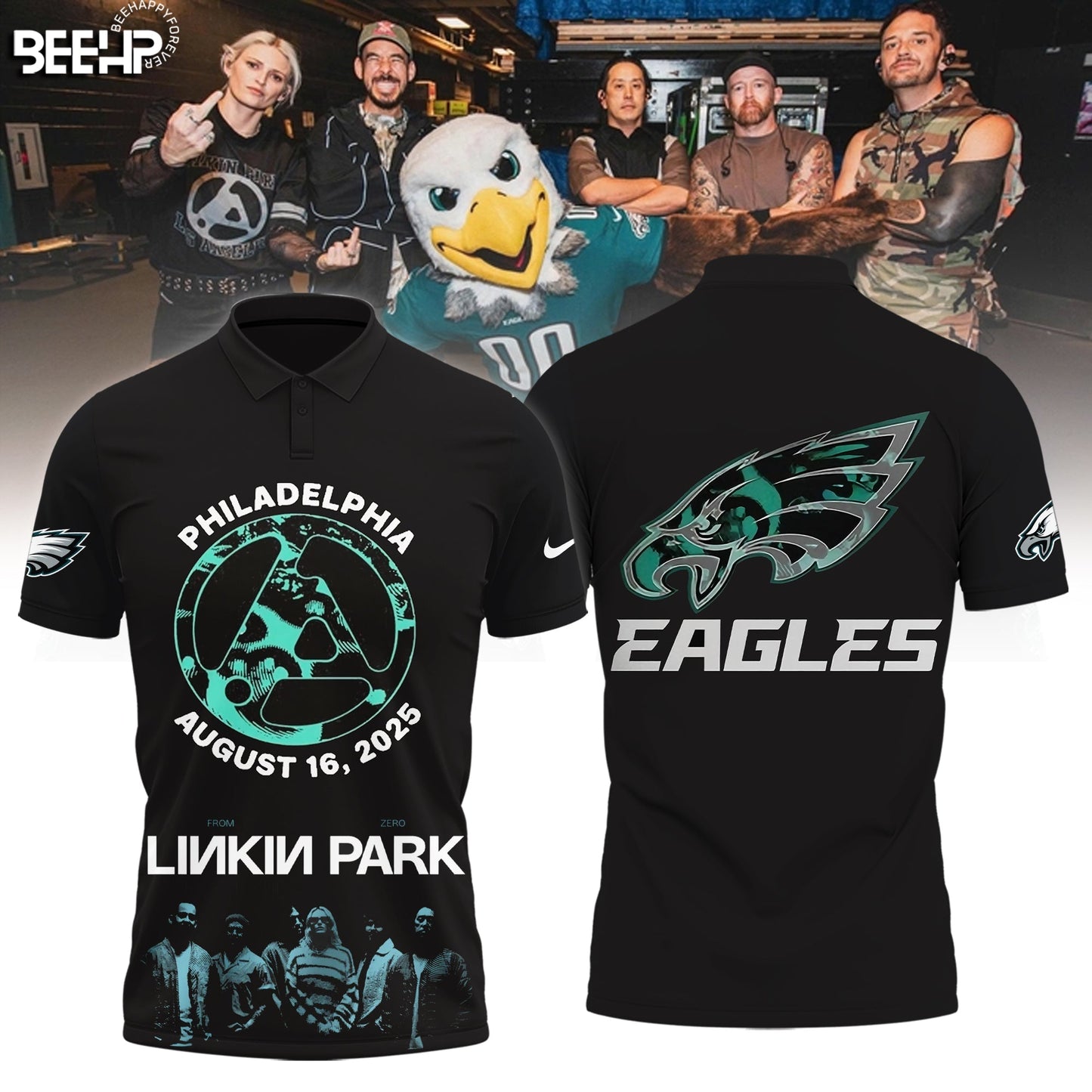 Philadelphia Eagle x Linkin Park From Zero World Tour Limited Edition Polo