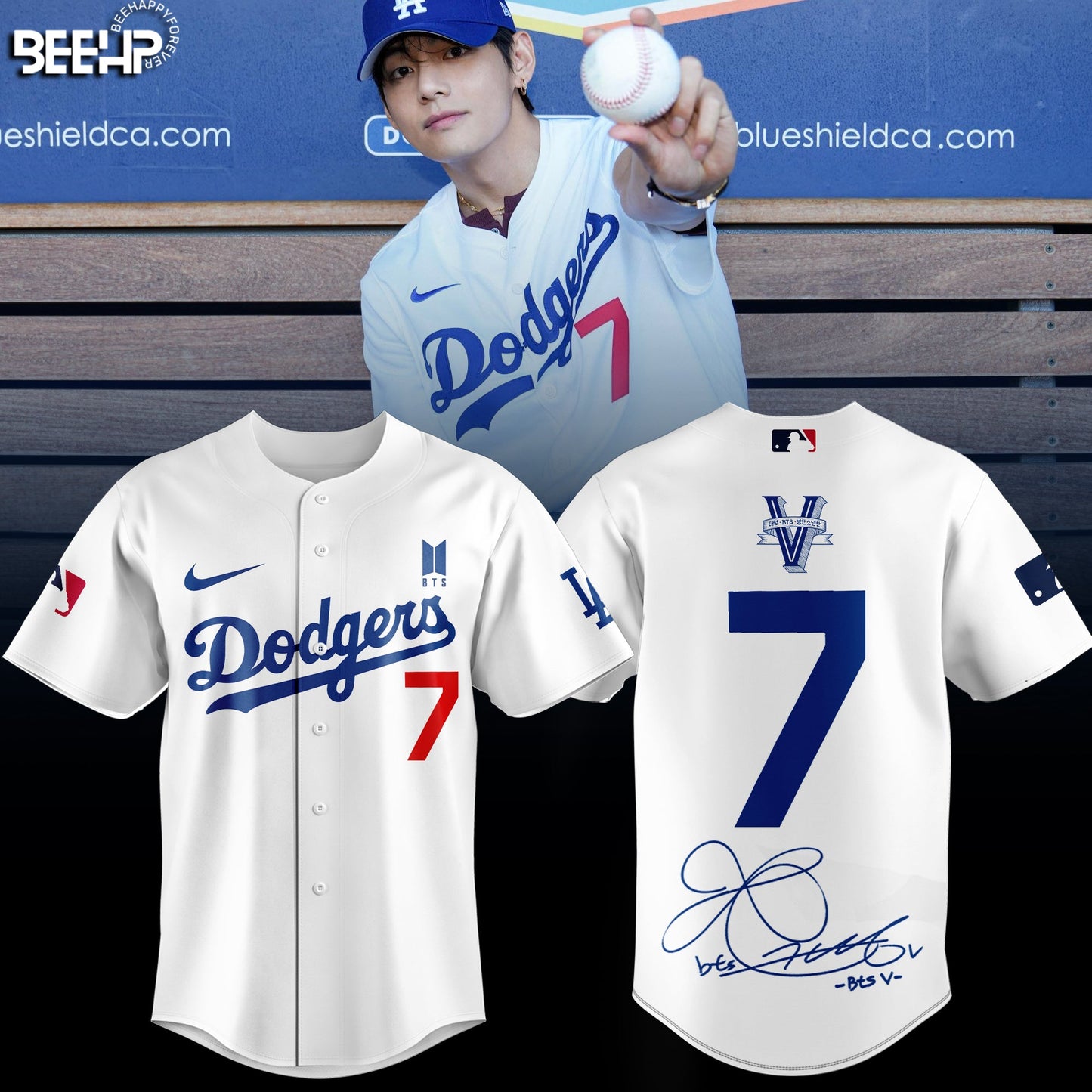 Los Angeles Dodgers x V BTS Limited Edition Jersey