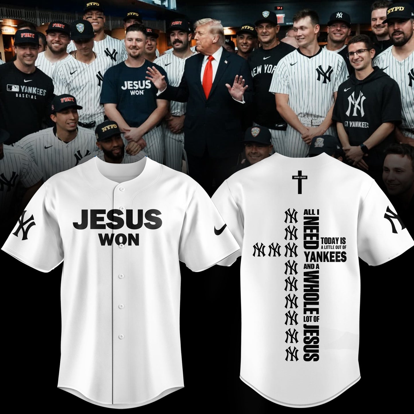 New York Yankees Jesus Won Limited Edition Shirt