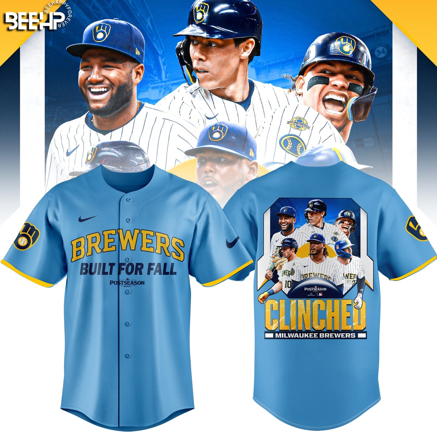 Milwaukee Brewers 2025 Postseason Limited Edition Baseball Jersey