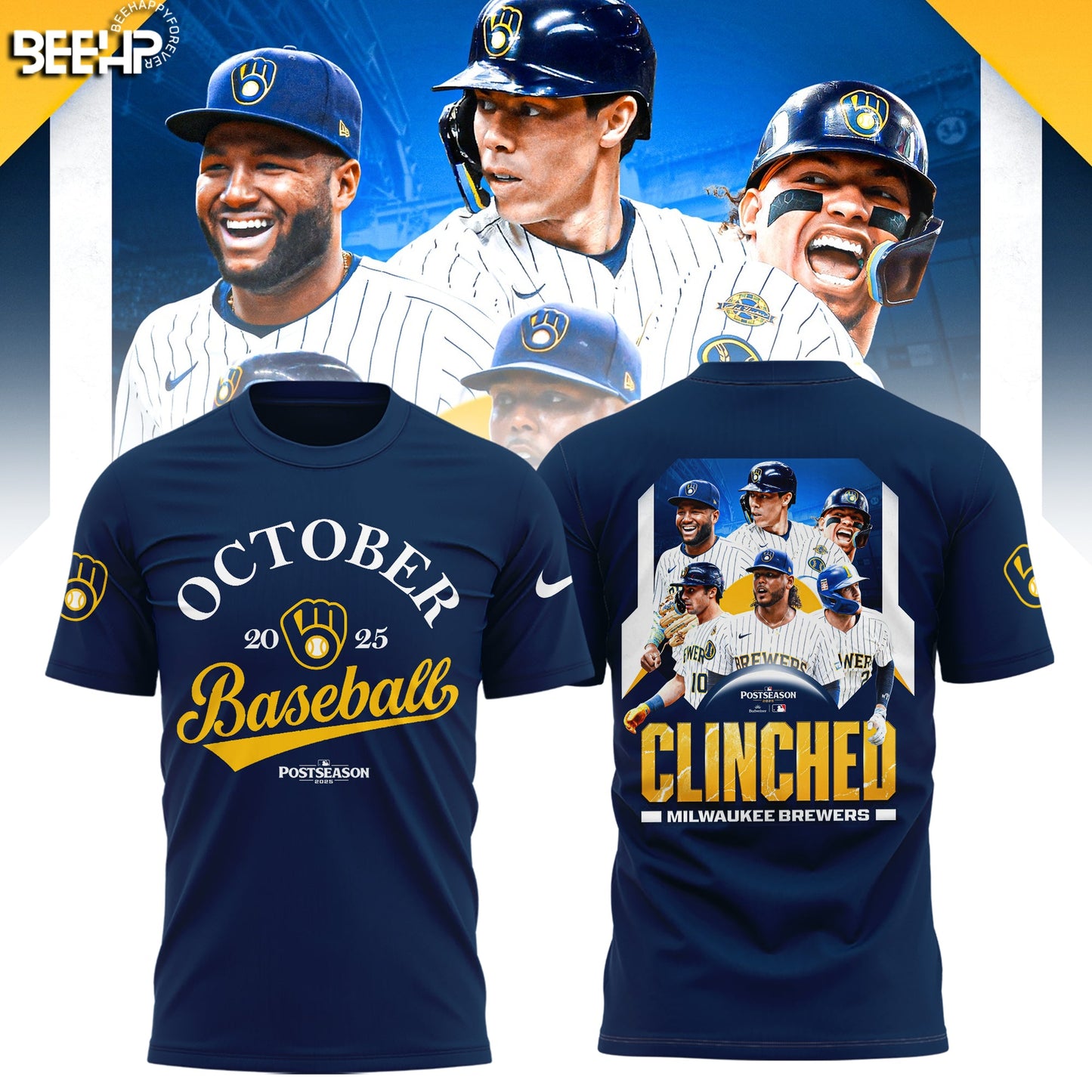 Milwaukee Brewers 2025 Postseason Limited Edition T-Shirt