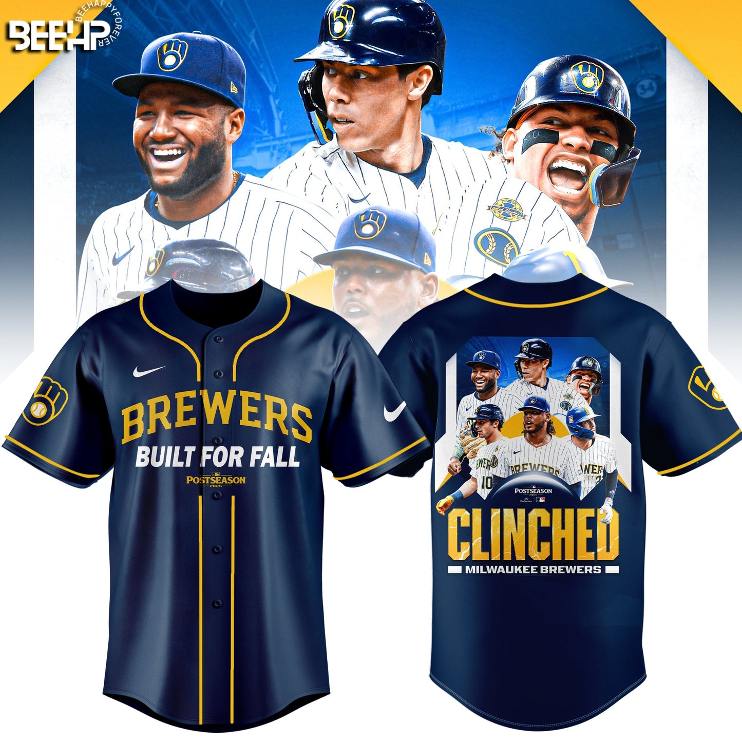 Milwaukee Brewers 2025 Postseason Limited Edition Baseball Jersey