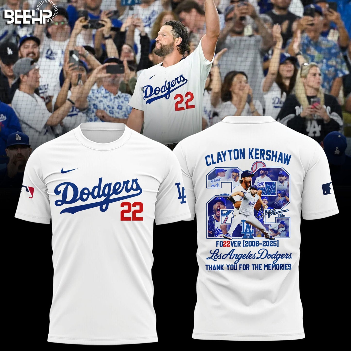Los Angeles Dodgers Thank You Clayton Kershaw Limited Edition Tshirt