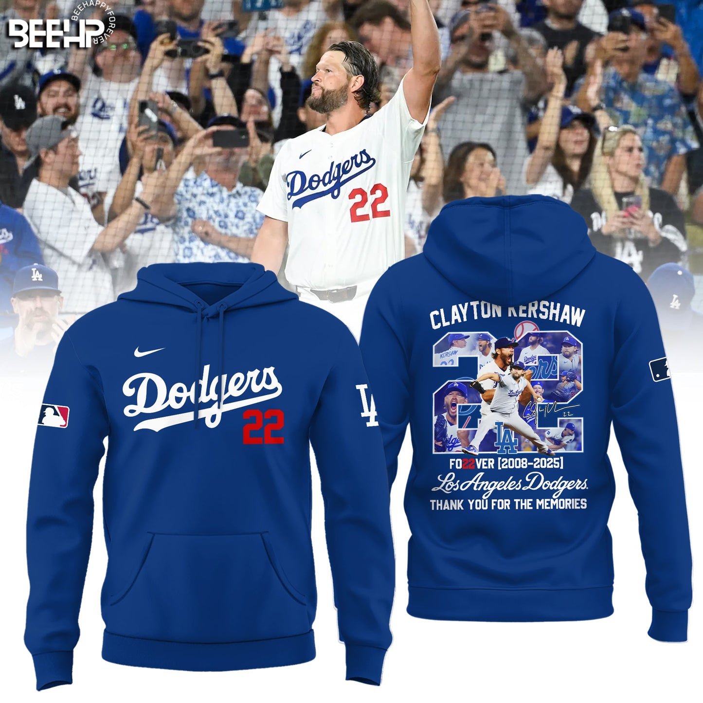 Los Angeles Dodgers Thank You Clayton Kershaw Limited Edition Hoodie