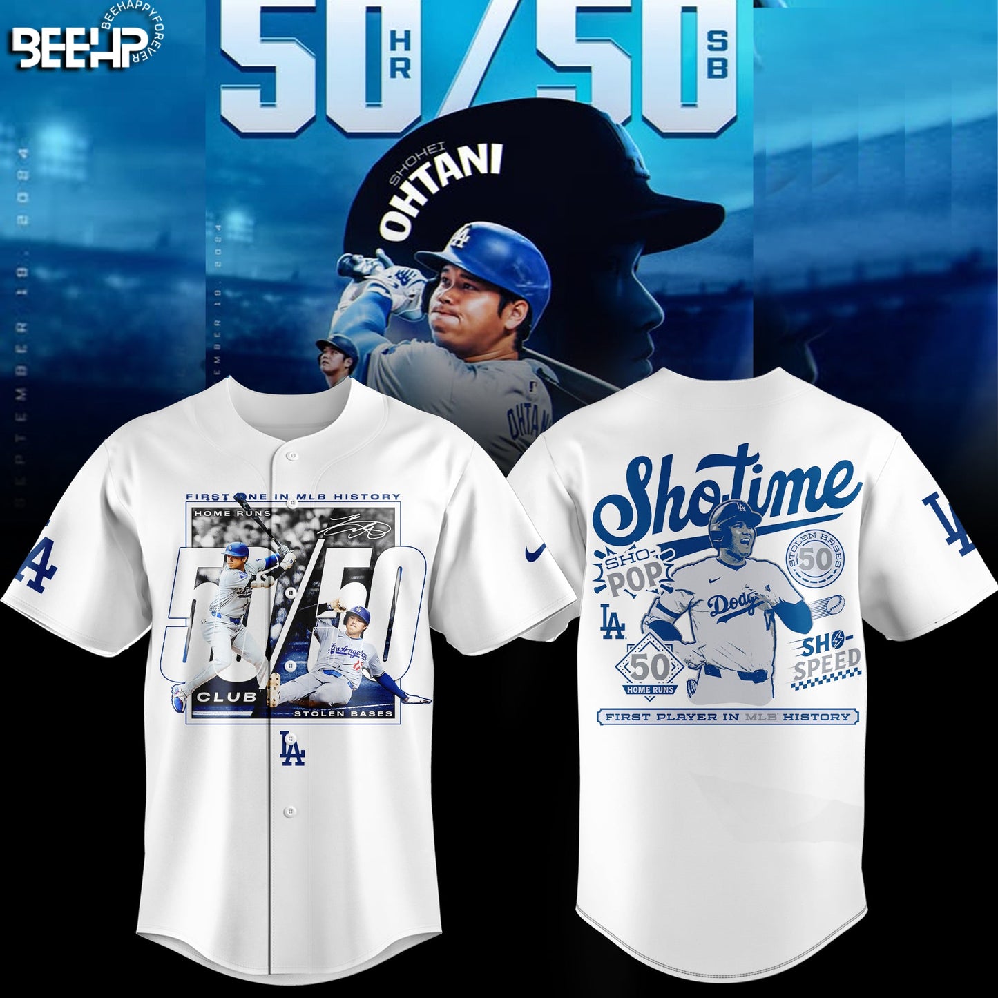 Los Angeles Dodgers Shohei Ohtani 50/50 Club Limited Edition Jersey