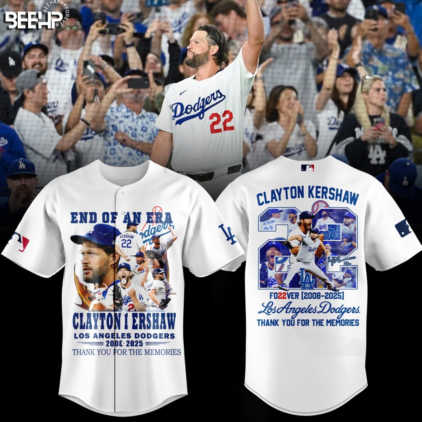 Los Angeles Dodgers Thank You Clayton Kershaw Limited Edition Jersey