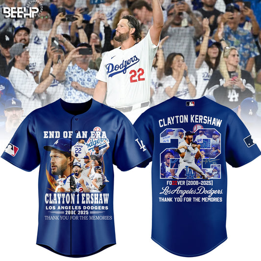 Los Angeles Dodgers Thank You Clayton Kershaw Limited Edition Jersey