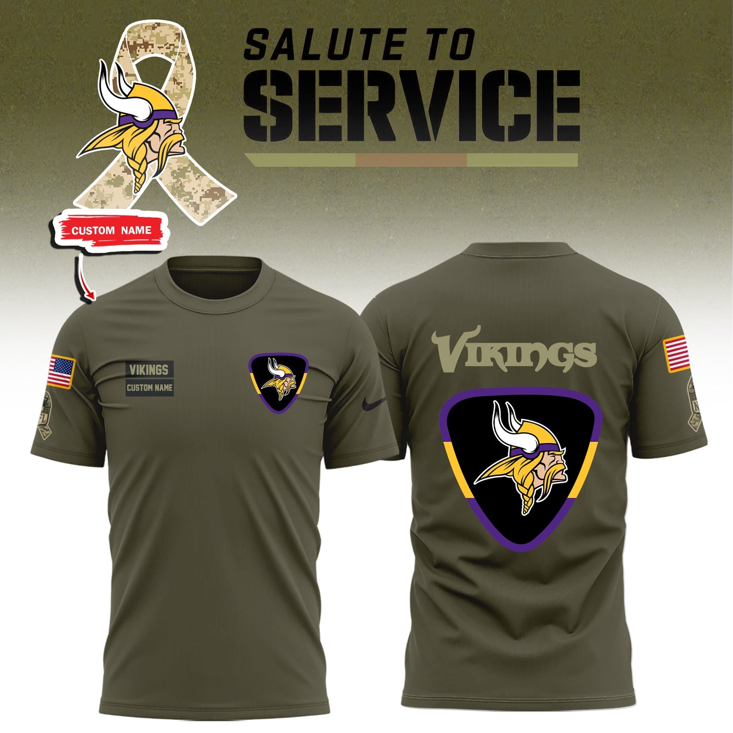 Minnesota Vikings 2025 Salute to Service Limited Edition Combo