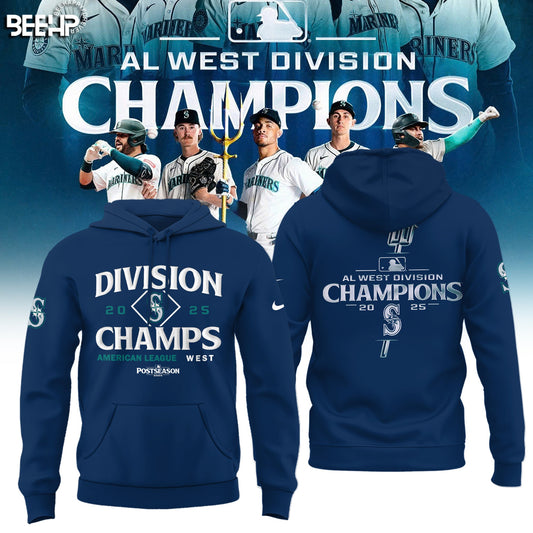 Seattle Mariners 2025 AL West Division Champions Limited Edition Hoodie