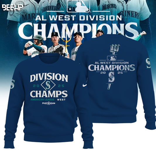 Seattle Mariners 2025 AL West Division Champions Limited Edition Sweat
