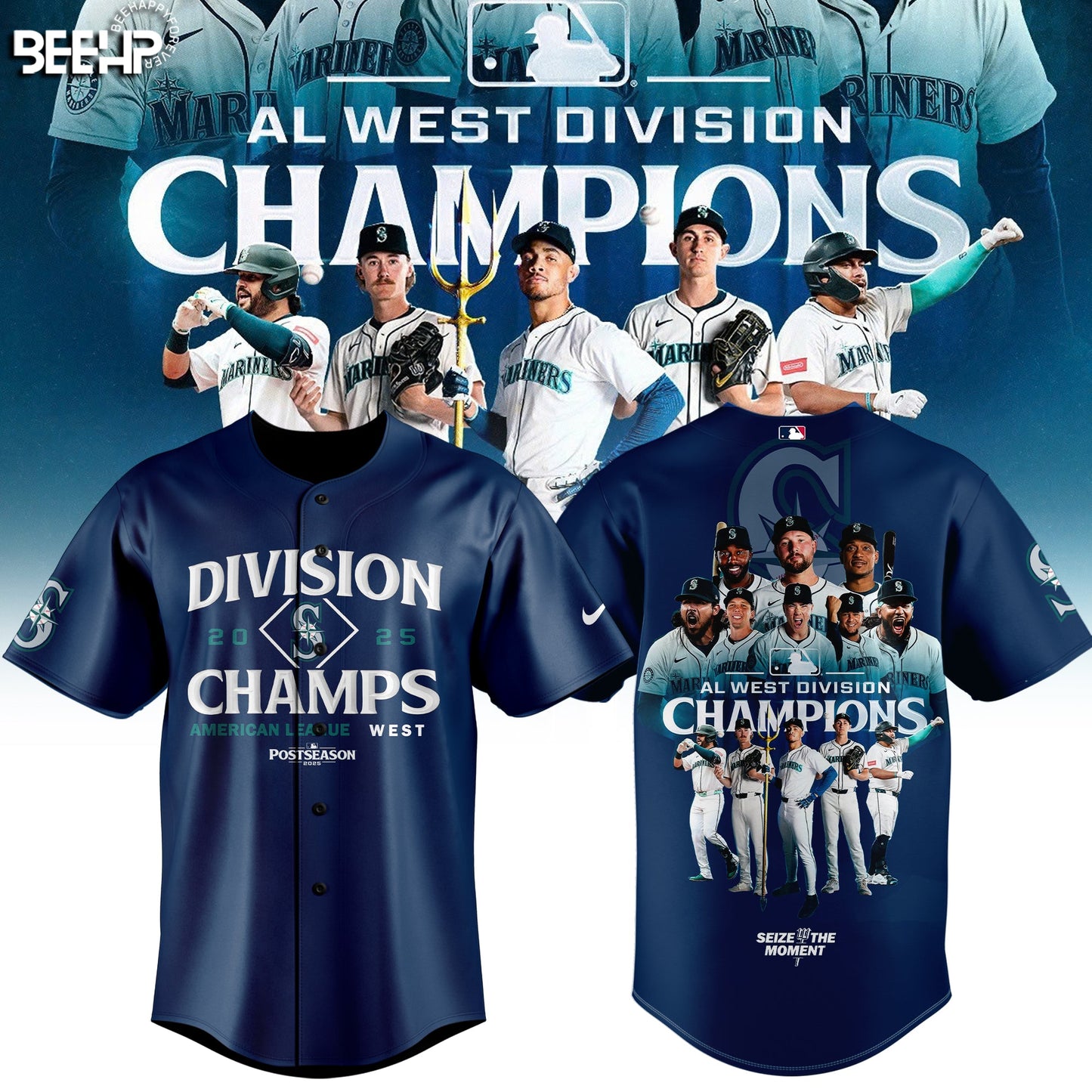 Seattle Mariners 2025 AL West Division Champions Limited Edition Jersey