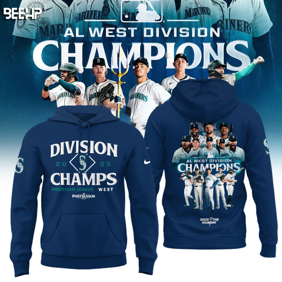 Seattle Mariners 2025 AL West Division Champions Limited Edition Hoodie