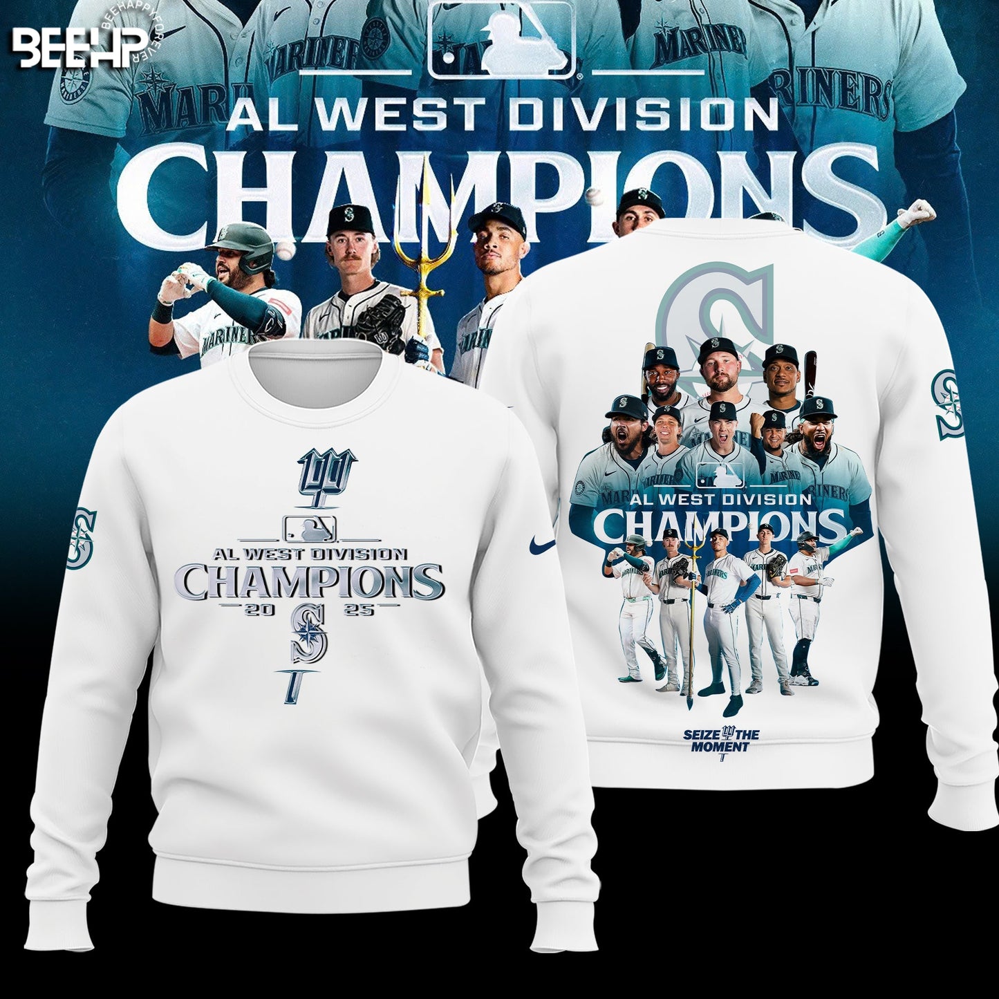 Seattle Mariners 2025 AL West Division Champions Limited Edition Sweat