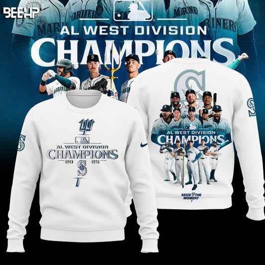Seattle Mariners 2025 AL West Division Champions Limited Edition Sweat