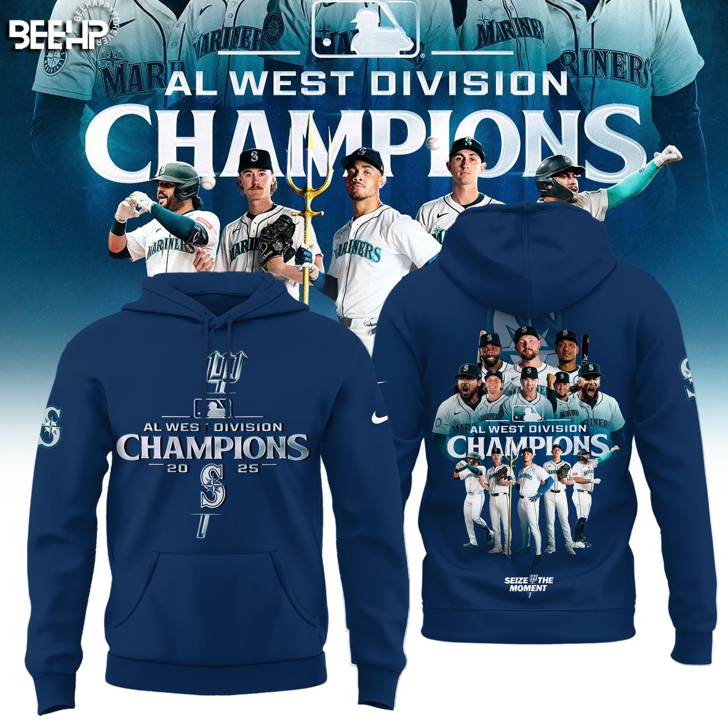 Seattle Mariners 2025 AL West Division Champions Limited Edition Hoodie
