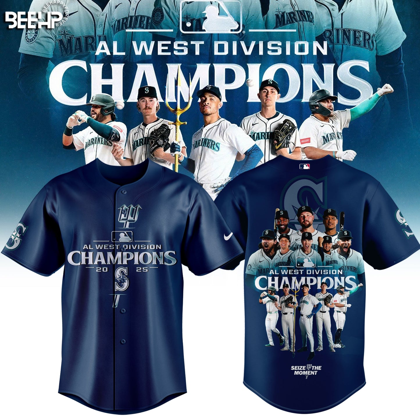 Seattle Mariners 2025 AL West Division Champions Limited Edition Jersey