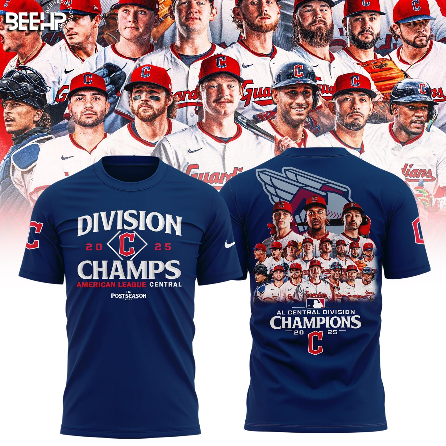 Cleveland Guardians 2025 AL Central Division Champions Limited Edition Shirt