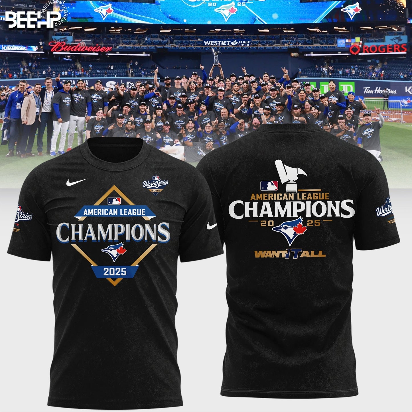 Toronto Blue Jay 2025 American League Champions T-Shirt