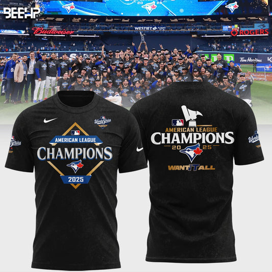 Toronto Blue Jays 2025 American League Champions Combo T-Shirt
