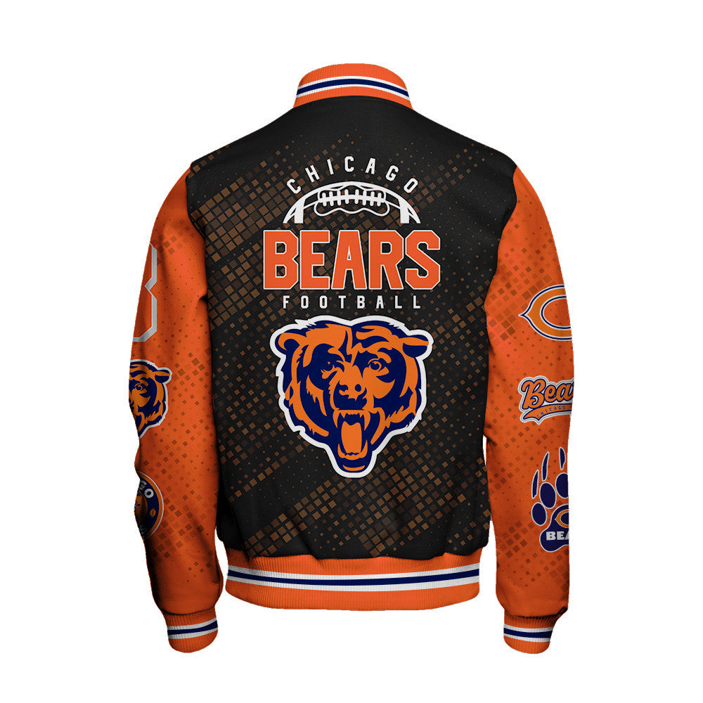 Chicago Bears National Football League Pattern Varsity Jacket V13