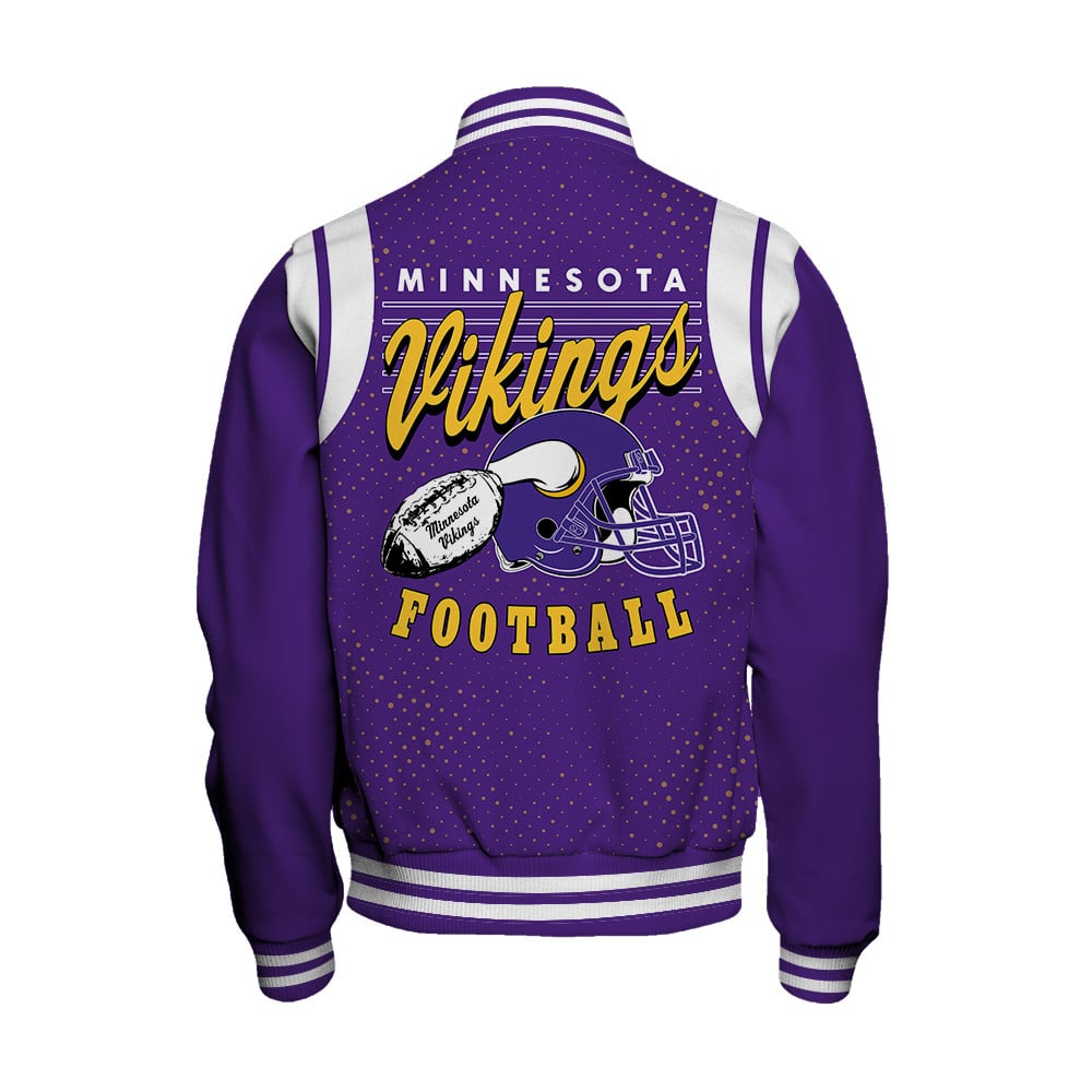 Minnesota Vikings National Football League 2025 Make Your Mark Unisex Varsity Jacket