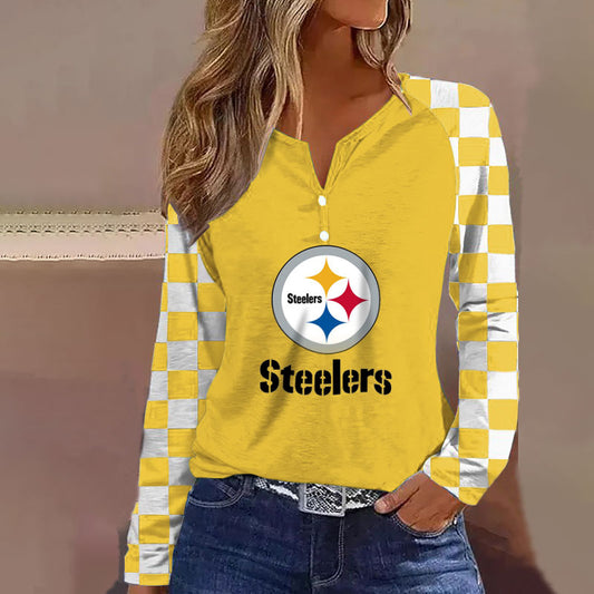 V NECK SHIFT CASUAL BLOUSE