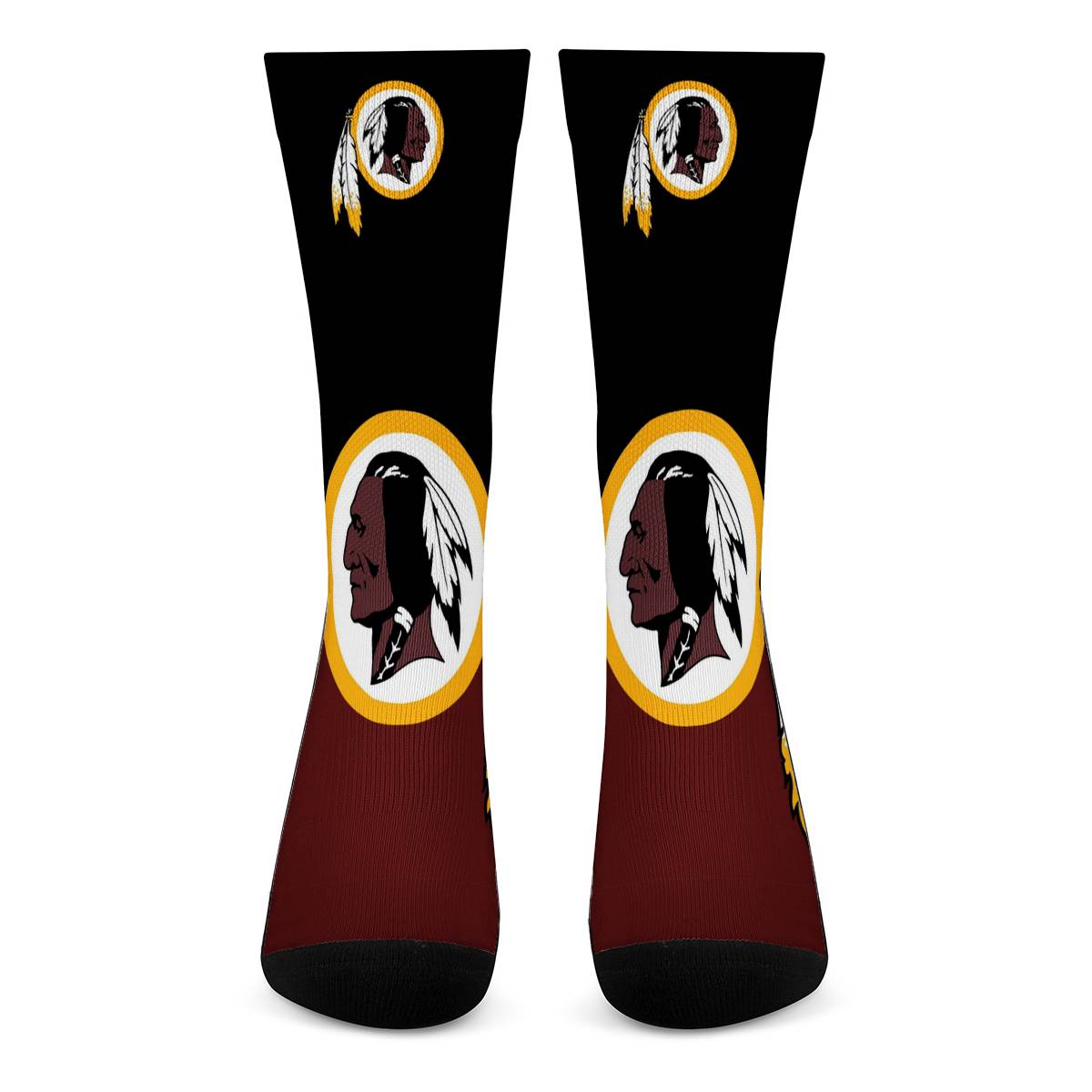 Washington Redskins For Bare Feet Crew Socks