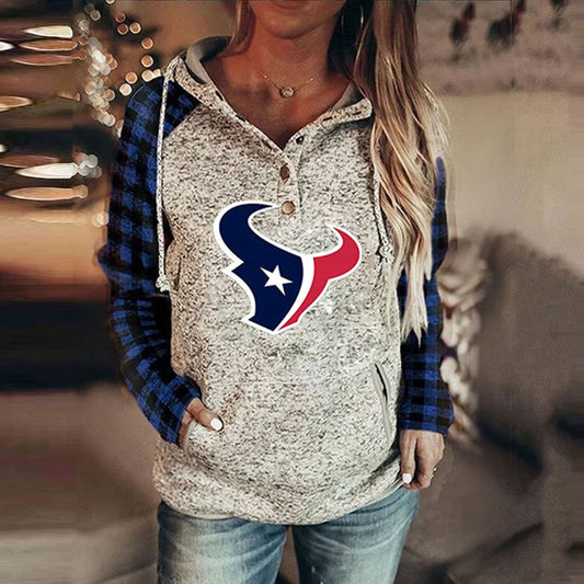 Houston Texans
Fashion Printed Patchwork Hoodie