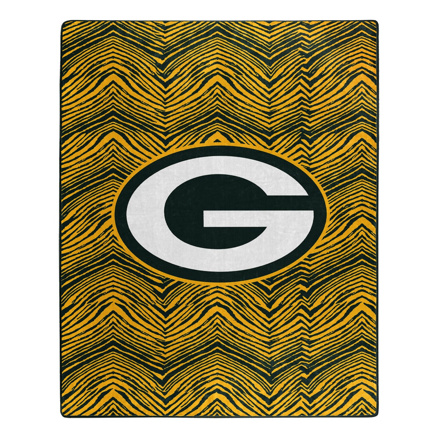 Zubaz X Northwest NFL Green Bay Packers Zubified Raschel Throw Blanket