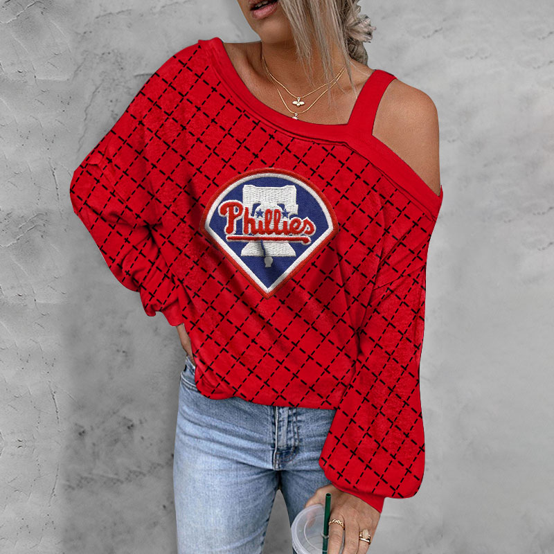 ASYMMETRICAL NECK SHIFT CASUAL LONG SLEEVE TOP