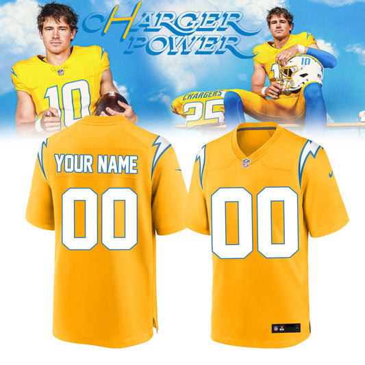 Los Angeles Chargers Power Jersey (Custom Name & Number)