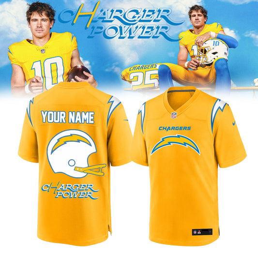 Los Angeles Chargers Power Jersey (Custom Name)