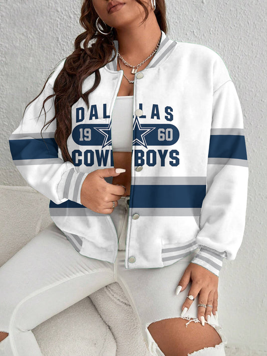 Dallas Cowboys Women's Long Pass Full- Snap Casual Jacket