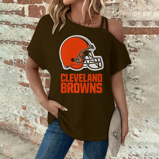 Asymmetrical Neck Short Sleeve T-Shirt