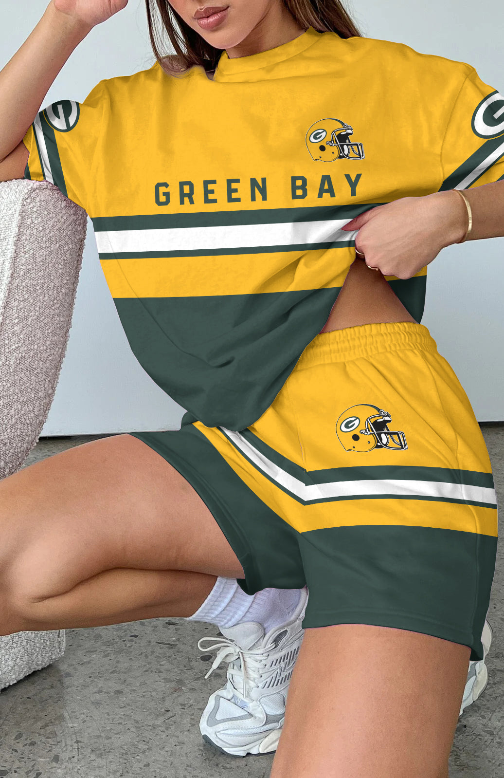 Green Bay Packers Limited Edition Women's T-Shirt & Short Set