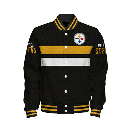 Pittsburgh Steelers Football Team 2025 -26 Super Durable Unisex Varsity Jacket