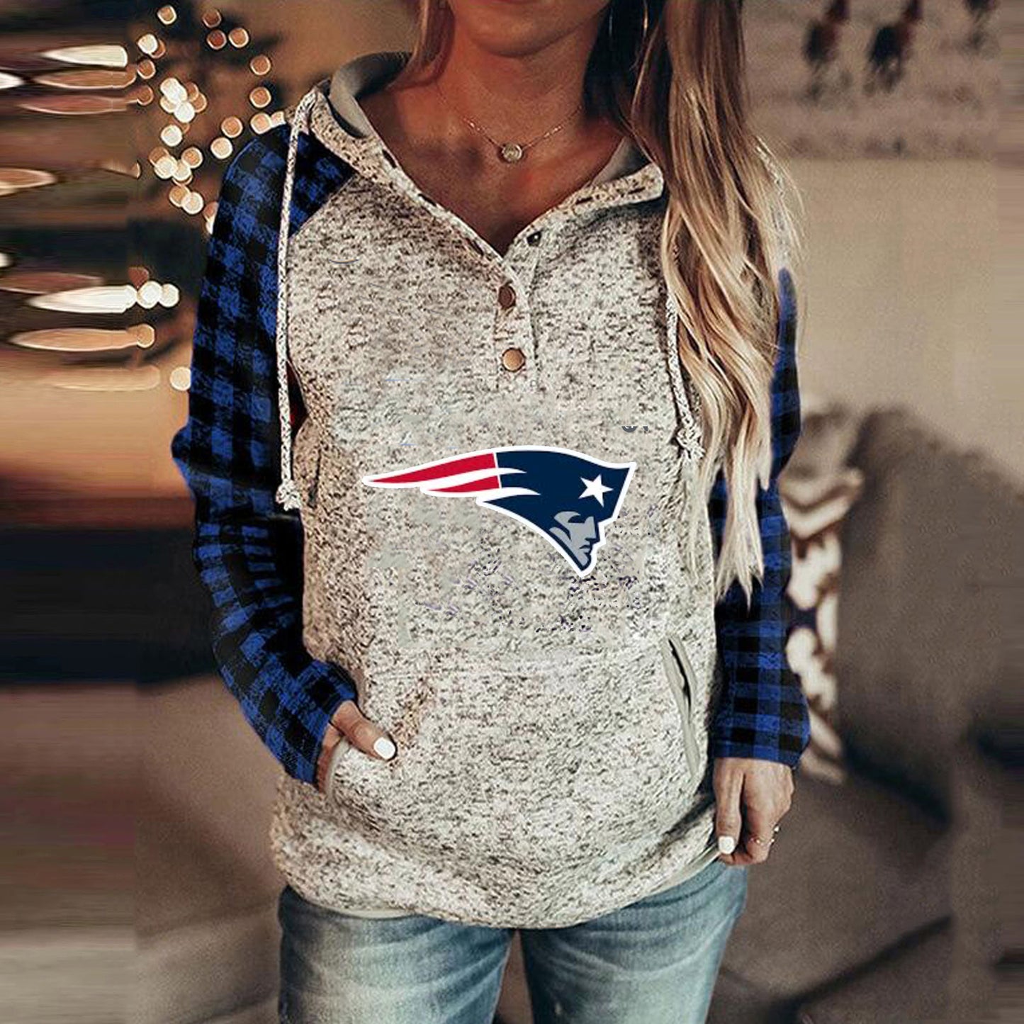 loose print Unisex Hoodie