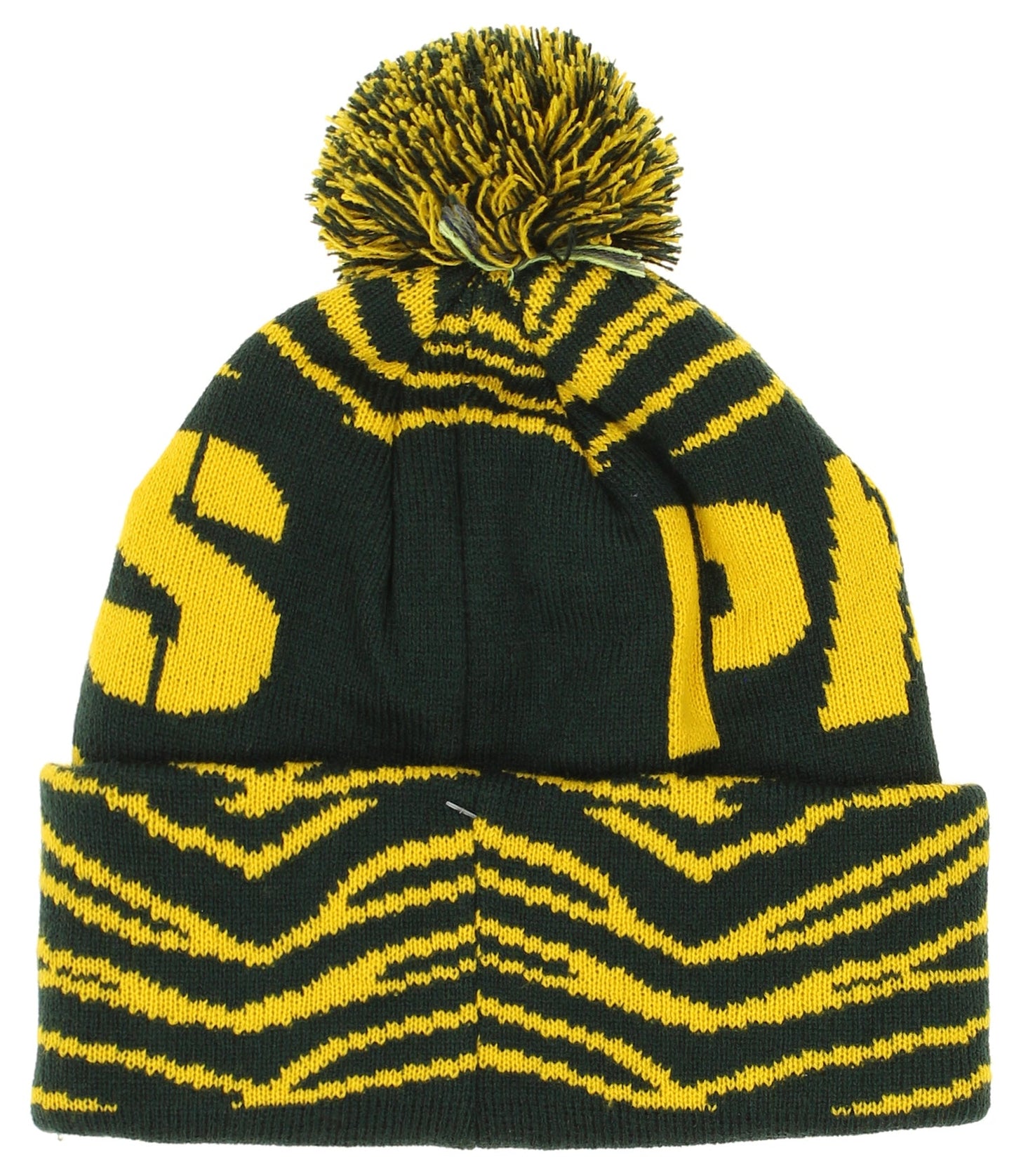 FOCO X Zubaz NFL Collab 3 Pack Glove Scarf & Hat Outdoor Winter Set, Green Bay Packers