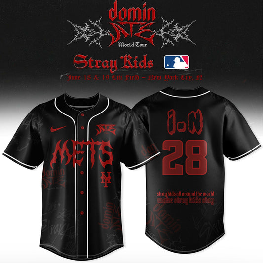 New York Mets x Stray Kids Word tour 2025 Jersey